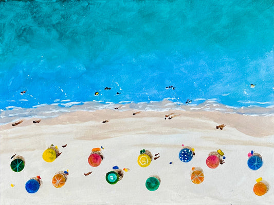 Paint & Sip Workshop Beach Umbrellas - 6th Dec (BYO)