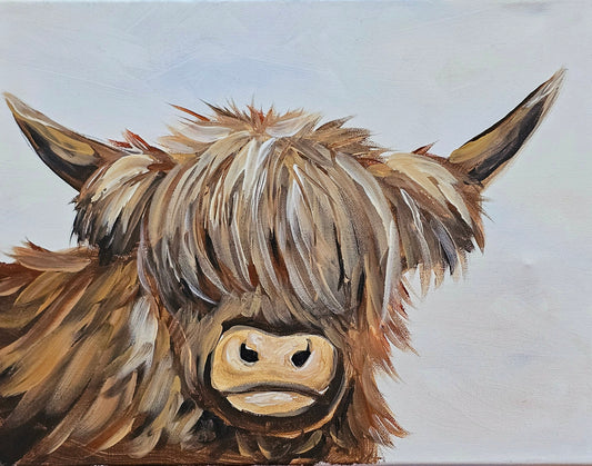 Gladstone Paint & Sip Workshop - Caramel Cow 17th May