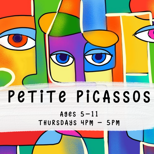 Term 2 2025 Petite Picassos (Ages 5-11) Thursdays 4pm - 5pm