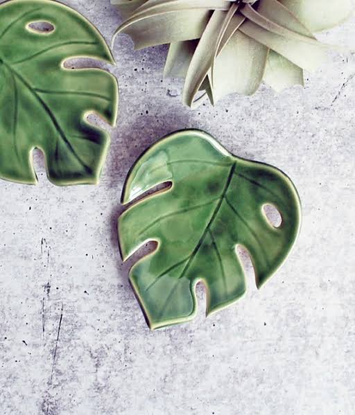 Leaves & cacti clay dishes - 8th June deposit only