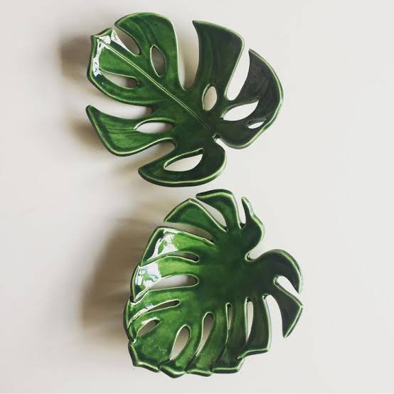 Leaves & cacti clay dishes - 8th June deposit only