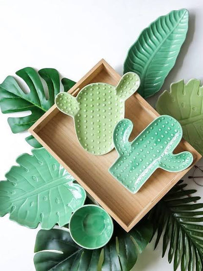 Leaves & cacti clay dishes - 8th June deposit only